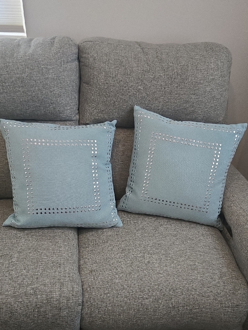 ADORABLE FEATHER FILLED, STUDDED PILLOWS!
